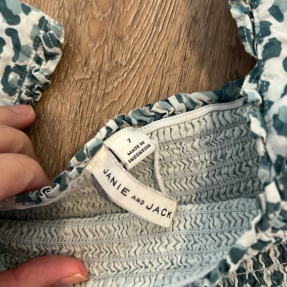 Janie and Jack girls size 7 Leopard Print Top. - Picture 2 of 3